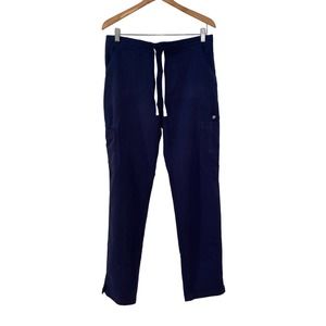 FIGS Yola Skinny Scrubs Pants Navy Blue Size Medium Tall M/T